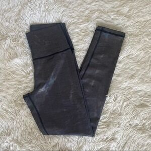 Aerie shine leggings blue M high waist